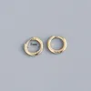 Hoop Huggie Stainless Steel 1 Pair Minimalist Hie Earrings For Women Gold Color Tiny Round Circle 6/8/10Mm Punk Uni Rock Earring Drop Otlc3