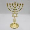 Posiadacze świec 7 Posiadacz oddziału 12 plemion Menorah żydowskie świecznik