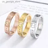 Band Rings Classic Luxury Designer Ring Women Titanium Steel Bague Letter Rings Gold-Plated Gold Silver Rose Gold Brand Jewel Gift Y240328