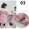 Down Coat Children Winter Cotton Jacket New Fashion Girl Clothing Kids Clothes Thick Parka Fur Hooded Snowsuit Outerwear Drop Delivery Dhm6D