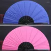 Decoratieve beeldjes 1PC Chinese Tai Chi Yoga Fan DIY Vechtsporten Vouwen Plastic Dans Effen Kleur Handgemaakt