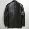 Gratis fartyg.Plus Mew äkta kohudsusin Fritidjacka.Classic Casual Leather Suit Jacket. u9eu#