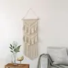 Halmiler MacRame Boho Goblen Duvar Asma El Dokusu Ev Dekorasyon Aksesuarları İskandinav Sanat Tassel Dairesi Yurt Odası Dekor