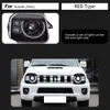 مصباح الرأس ل Suzuki Jimny LED LED أثناء النهار تشغيل المصباح الأمامي 2007-2017 انعطف