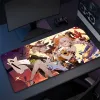 Honkai Impact Anime tapis de souris Sexy antidérapant ordinateur tapis de souris en caoutchouc grand tapis de souris de jeu Gamer tapis de bureau HD impression tapis de table