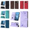 Capas para Xiaomi POCO X6 Pro K70E Redmi Note 13 4G Pro Plus 5G A3 Google Pixel 9 Moto G04 4G G34 Skin Feel Carteira de couro Square Hand Feeling ID Card Slot Holder Flip Bolsa