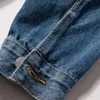 heavyweight Denim Jacket Men Loose Jeans Taoist Robe Coat Streetwear Vintage Cowboy Cardigan Top Male z0C7#