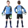 Детский футбольный комплект вратаря, комплект защитной губки, индивидуальная форма вратаря, костюм, шорты, утолщенная защитная губка Doorkeepe 240314