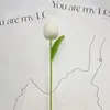 Dekoratif Çiçekler 1 PC Yapay Yün Laleler Anneler Günü Sahte Çiçek Bitmiş El Yapımı Örgü Öğretmeni Vazo Taklit Düzenleme