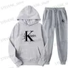 Men's Tracksuits Brand Casual Tracksuits Men 2 Pieces Sets Hooded Sweatshirts Autumn Ropa Hombre Mens Clothes Pullover Hoodies Pants Suit T240326