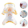 Vêtements de chien imperméable pour animaux de compagnie Poncho résistant à l'usure extérieur petit chiot fourniture polyester décoratif