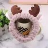Dog Apparel Pet Head Set Cute Sheep Antlers Hair Band Super Face With Plush Wide Decoration
