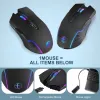 Mice 2.4G Wireless Gaming Mouse Computer Silent Click Mice Rechargeable Wireless Mouse Plug and Play for PC Macbook Laptop