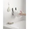 후크 10 pcs 흰색 욕실 장식 방수 베이킹 페인트 벽 탄소강 강한 베어링 용량 접착제