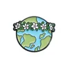 Keep Earth Environment Enamel Pins Save The Earth Planet Brooches Decorative Collar Lapel Badge Pin Jewelry Accessories Gift