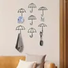 Ganchos cifbuy 7 pçs metal chave cabide casaco gancho criativo guarda-chuva housewarming presentes multifuncional estética decoração do quarto outdo