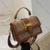 Bolsa 2023 nova bolsa feminina moda rede textura vermelha pequena bolsa quadrada design pequeno impressão um ombro crossbody saco 60% fábrica tomada venda