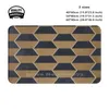 Teppiche Bhexham 3 Größen Home Teppich Symetria Innenmuster Moderne zeitgenössische städtische Hexagon Rhombus Gold Bronze Kupfer