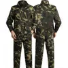 camoue tryck vinterarbete kläder kostym män jacka byxor set tjock slitstarka anti skrap män uniform svetsare auto kostym e9zk#