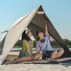 Tält och skydd Tanxianzhe Camping Portable Up Beach Tent 3-4 Person Outdoor Cycling Sun Shelter Family Canopy UV Car Awning vandring