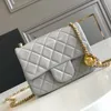 10A Top-level Replication Designer Designers Mini Square Pearl Crush Bags Womens Rectangular Flap Gold Ball Bag Lambskin Crossbody Chain Bag Free Shipping CH011