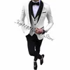 Costume de mariage pour hommes pour le marié Best-Man Groomsman 2024 Pure Color Élégant Blazer Pantalon Set Slim Mâle Costume Formel Costume Homme S5wf #