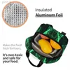 Ball Caps Green Pattern Cooler Lunch Box Movie The Matrix Mountaineering Thermal Insulation Portable Food Bag 24327