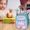 Sacos de armazenamento Sacola de almoço dos desenhos animados grande capacidade reutilizável refrigerador isolado para viagem trabalho escola piquenique recipiente