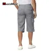 magcomsen Capribroek voor heren, twill, elastisch onder de knie, cargoshort, 3/4 capri Lg-short met 7 zakken K6nN#