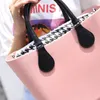 Axelväskor färg silikon kvinnor handväska för 2024 shopping stil väska