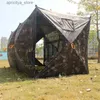 Tents and Shelters Multi person camouflage hunting tent unidirectional view outdoor camping bird observation patch work large-scale space tour24327