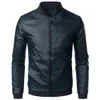 giacche in pelle da uomo giacche e cappotti con colletto alla coreana giacca semplice giacca in ecopelle stile semplice per uomo chaquetas hombre 50q1 #