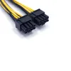 2024 6 PIN 8PIN TILL DUAL PCIE 8 PIN (6+2) 6PIN Grafikkort PCI Express Power Adapter GPU VGA Splitter Extension Power Cable Cable