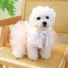 Robes, vêtements, robe de princesse douce de style mignon, jupe pour chien de compagnie