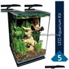 Acquari Ritratto Vetro Led Acquario Kit 5 Galloni Den Filtrazione Decorazione Yq231018 Consegna a goccia Dhnoo