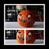 Décoration de fête citrouille d'Halloween effrayante avec des yeux mobiles décorations citrouilles artificielles B