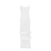 Novo vestido sexy feminino com suspensório de crochê branco saia longa, vestido francês de ajuste fino, estilo desejo puro 200990