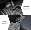 Toyota Rav4 Floor Mats와 호환 2 행 라이너 세트 모든 모델 TPE 3D 층 라이너 Toyota RAV4 용 전천후 커스텀