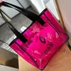 Pink Sugao Tote Bag axelväska Handväskor Purses Women Jelly Bag mode Lyxig stor kapacitet Högkvalitativ tjej Klar transparent shoppingväska WXZ-240325-75