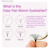 False Eyelashes 5psc/batch matte simple fan eyelashes quickly bloom eyelashes extend soft artificial roll Russe natural eyelashes personal eyelashes24327