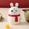 Storage Bottles 2PCS Stable Base Toothpick Tube Cartoon Holder Cute Jar Kitchen Accessories High-capacity Box