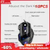 Muizen 1/2 Stuks Ergonomische Bedrade Gaming Muis Led 5500 Dpi Usb Computermuis Gamer Rgb Muizen X7 stille Mause Met Backlight Kabel Voor Pc