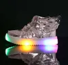 EU21-36 Shoes With Light New Fashion Glowing Sneakers Boys Little Girls Shoes Wings Canvas Flats Spring Kids Light Up Shoes5794073