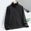 Spring Autumn Mens Fleece Jacket Brand New Stand Collar SoftShell Outwear Thermal Warm Coat Man Plus Big Size 6xl 7xl 8xl 9xl 886w#