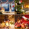 Украшение вечеринки Рождественские снеговики Набор деревянных бусин Зимний набор с веревкой и лентой Деревянные наборы