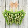 Decoratieve bloemen groene eucalyptuskrans met welkomstbord Kunstmatige kransen Garland Home Voordeur Decoratie Indoor Outdoor Decor