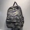 Zaino Borsa da scuola per studenti universitari in nylon mimetico impermeabile Casual Neutro Computer da viaggio Pendolarismo Zaini con tasche grandi