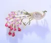 Pins Brooches Colorf Crystal Phoenix Peacock For Women Luxury Zircon Brooch Pin Decoration Costume Suit Scarf Animal Jewelry Drop Deli Otmn3