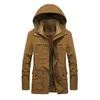 military Cargo Coat Mens Thick Warm Man Jacket Winter Parkas Casual Cott Padded Jacket Male Multi-Pocket Fur Hoodies Men Parka x9qm#