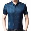 2022 marca casual verão luxo xadrez manga curta magro ajuste camisa masculina streetwear social dr camisas dos homens fis jérsei 51512 x93s #